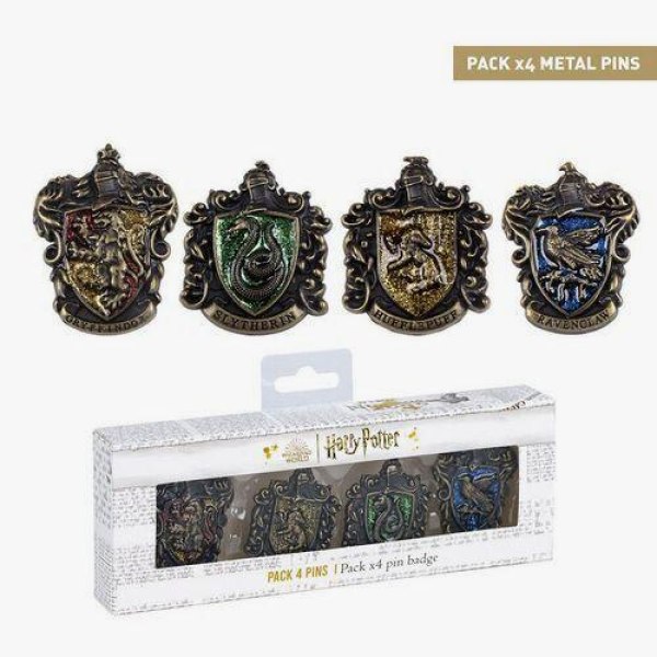 Harry Potter Pin Por 4 En Caja