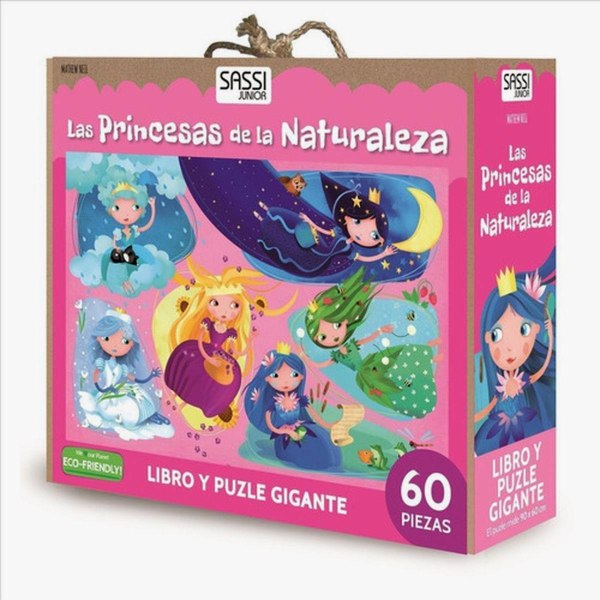 Las Princesas De La Naturaleza Puzle Gigante y Libro